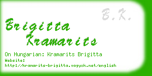 brigitta kramarits business card